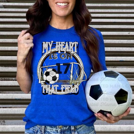 Soccer My Heart Is On That Field Tee