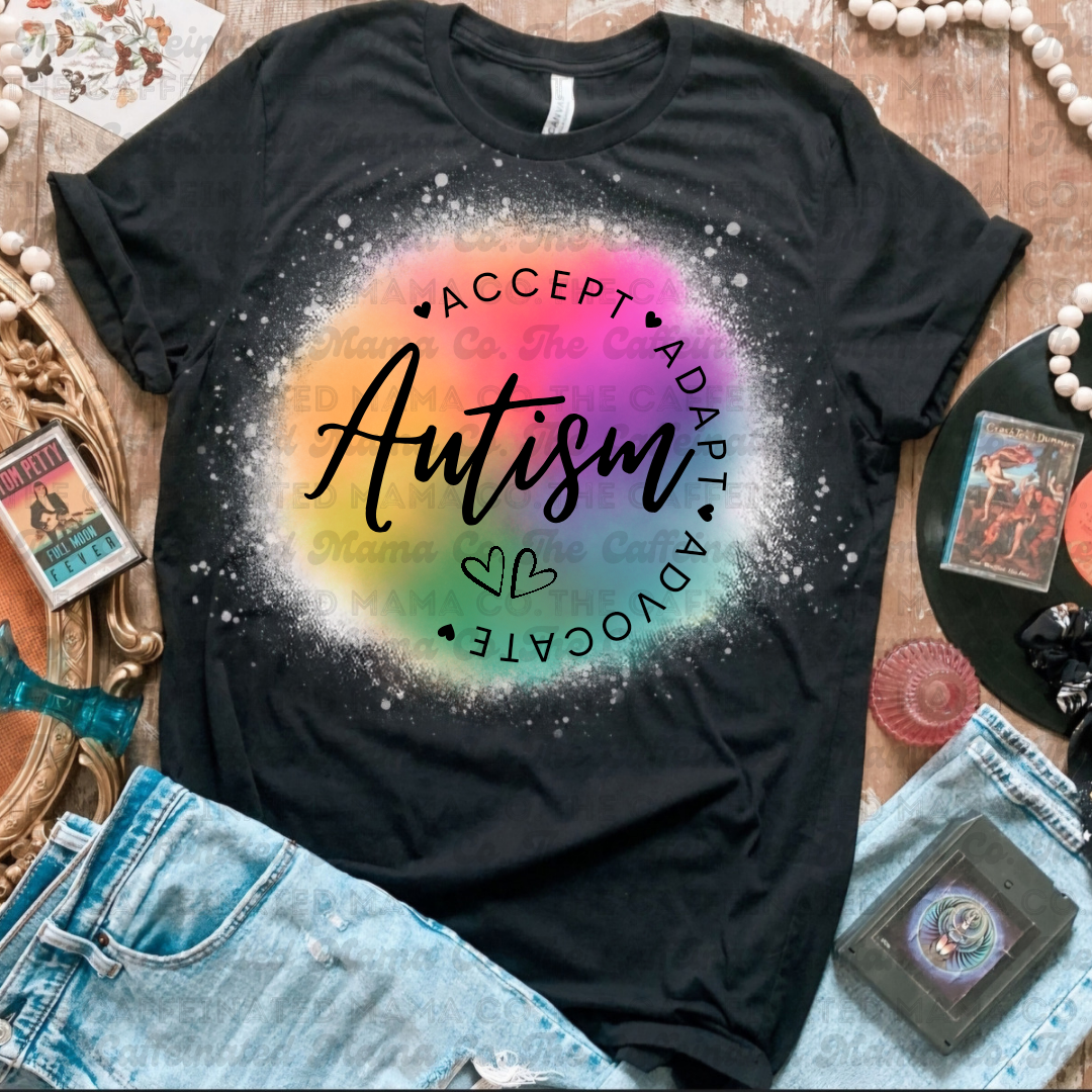 Autism Acceptance Bleached Shirt