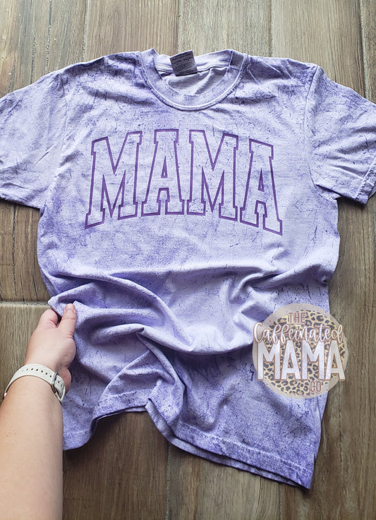 Mama Varsity Shirt Comfort Colors Color Blast Shirt