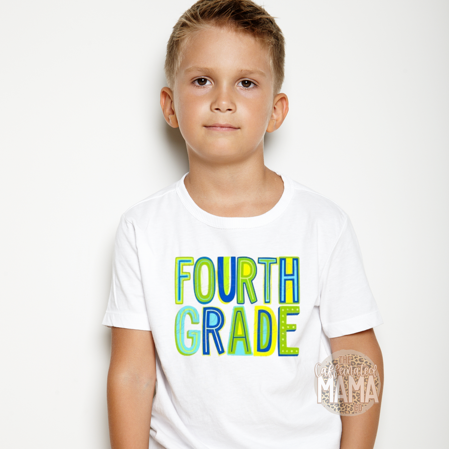 Back To School Grade Tee - Abstract Letters - Girl and Boy Versions