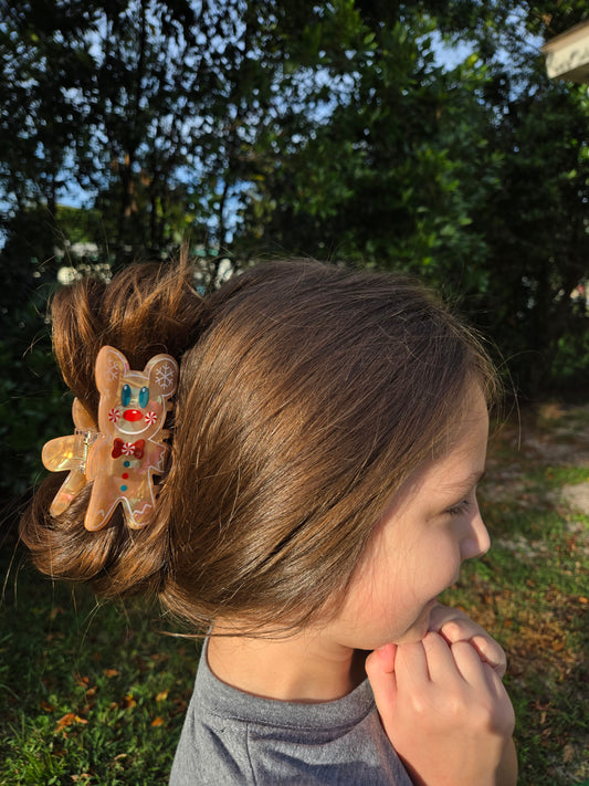 Gingerbread Hair Clip