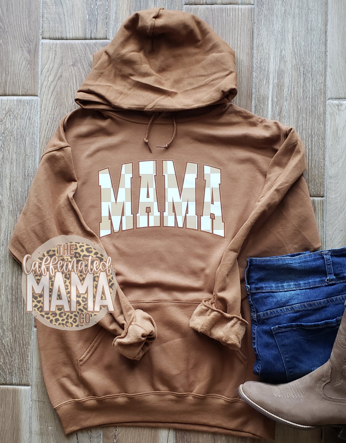 Checkered Mama Hoodie