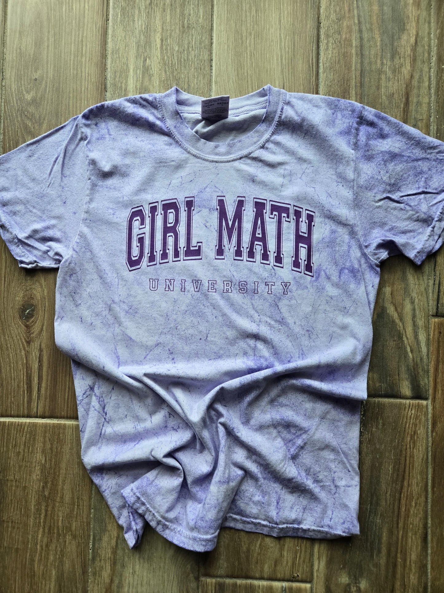 Girl Math University Shirt Comfort Colors Color Blast Shirt