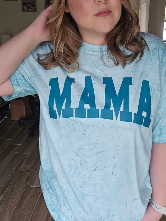 Mama Blue Shirt Comfort Colors Color Blast Shirt