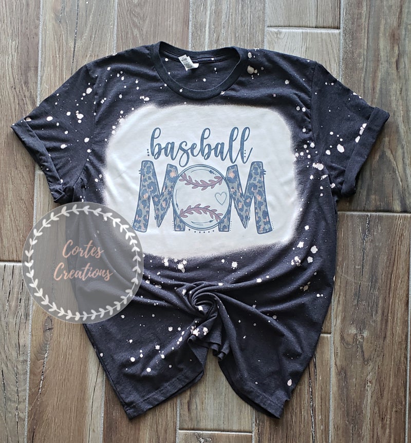 Baseball Mom Bleached Shirt