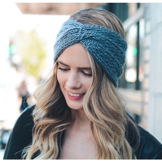 Twisted Braid Knit Headband